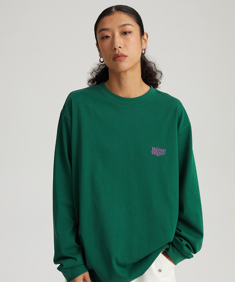 襯線字體長袖T恤 Retro Slogan Long Sleeve T-shirt