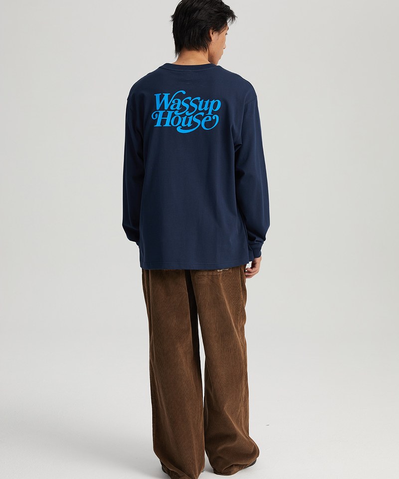 襯線字體長袖T恤 Retro Slogan Long Sleeve T-shirt