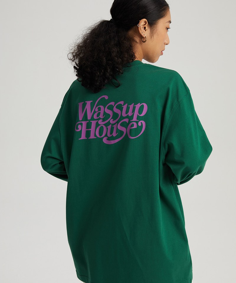 襯線字體長袖T恤 Retro Slogan Long Sleeve T-shirt