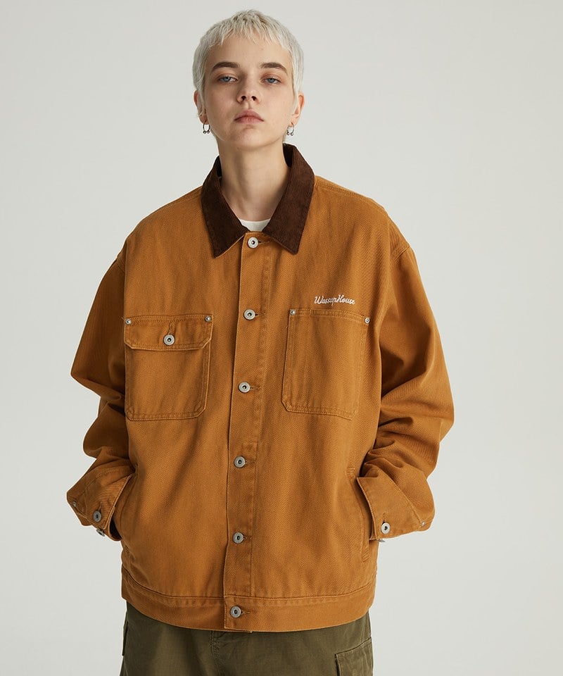 水洗做舊工裝夾克 Basic Detroit Jacket
