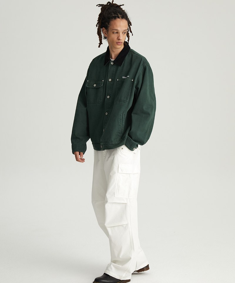 水洗做舊工裝夾克 Basic Detroit Jacket