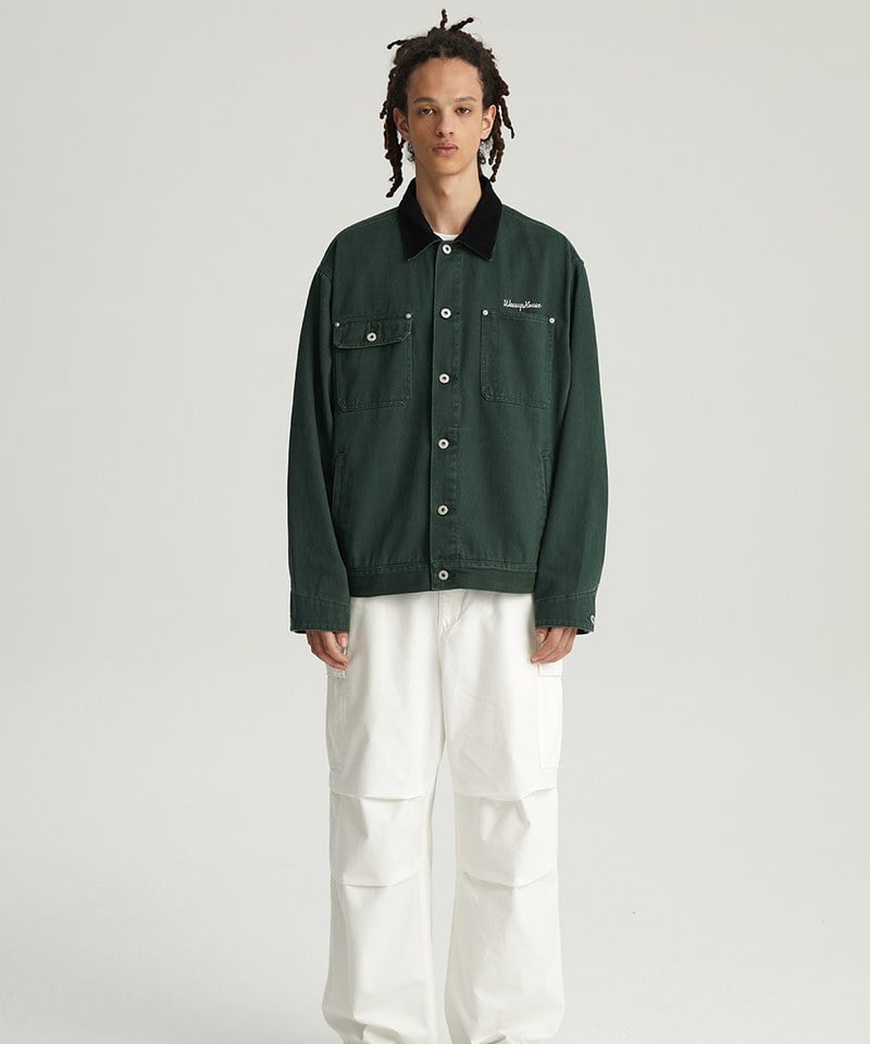 水洗做舊工裝夾克 Basic Detroit Jacket