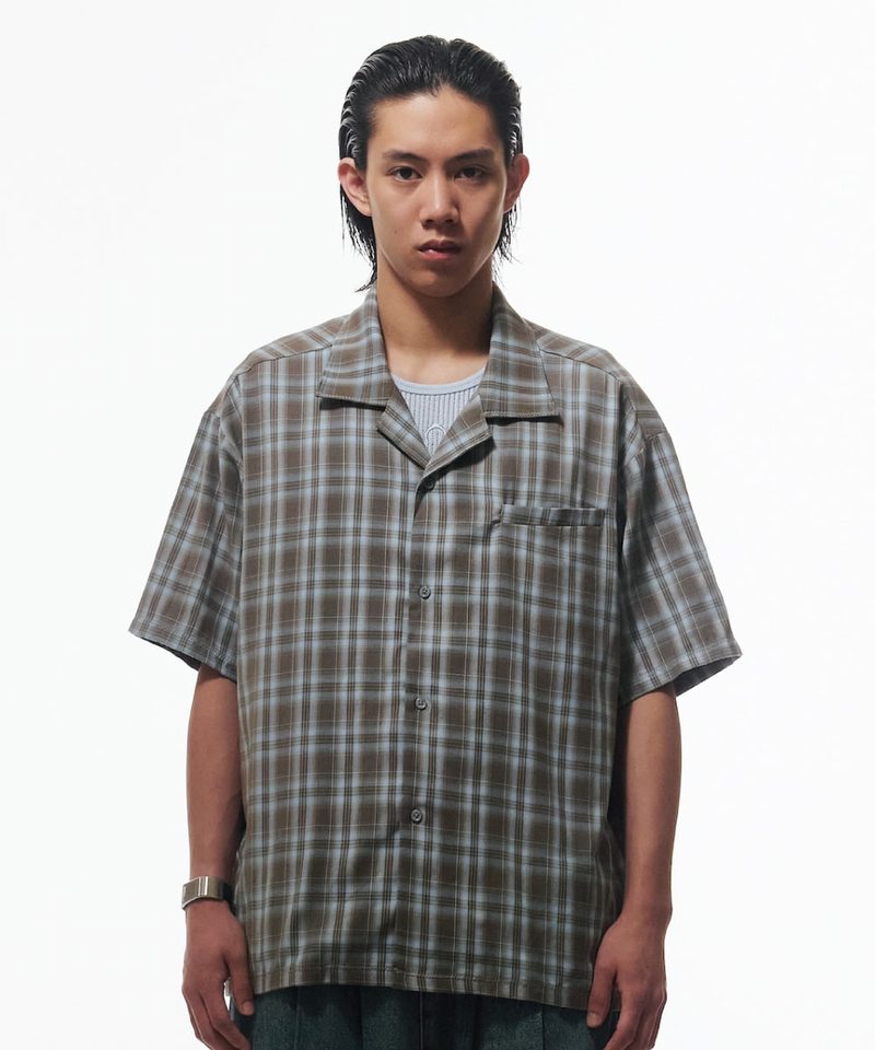 格紋短袖襯衫 Cuban Collar Shirt