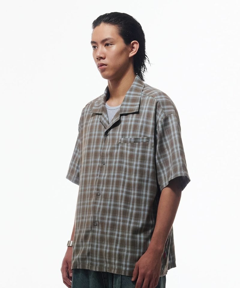 格紋短袖襯衫 Cuban Collar Shirt