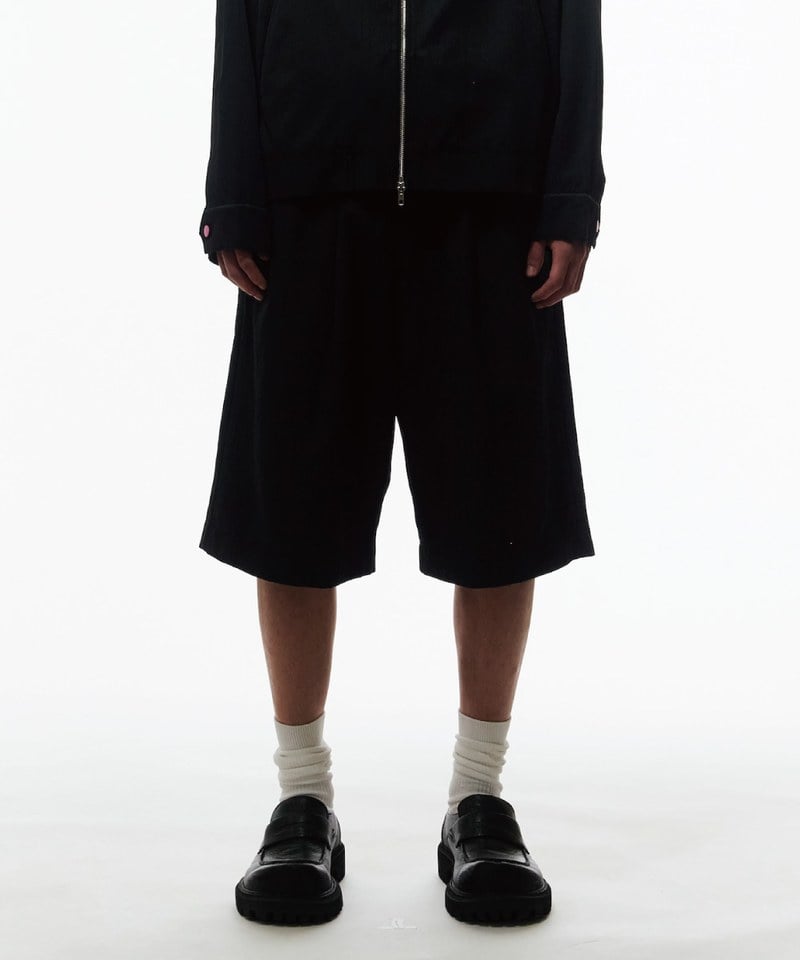 條紋七分褲 Jorts