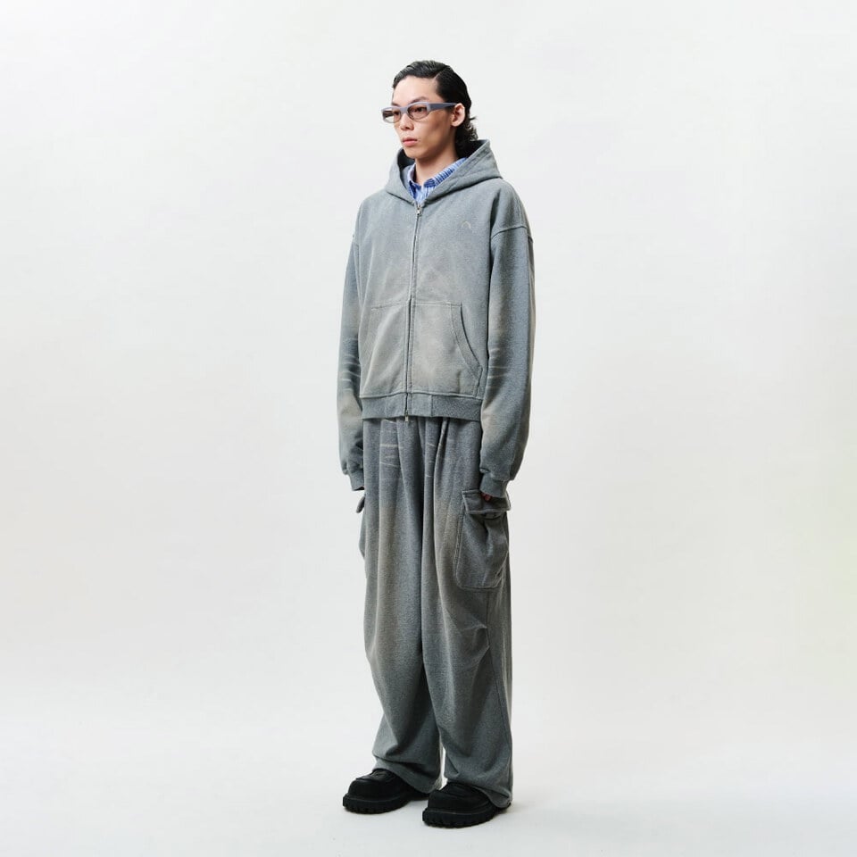 水洗拉鍊衛衣外套