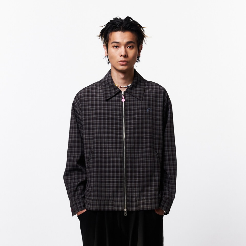 格紋拉鍊外套 PLAID ZIP JACKET