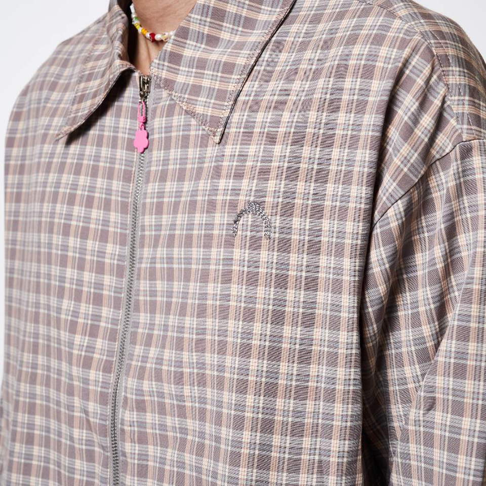 格紋拉鍊外套 PLAID ZIP JACKET