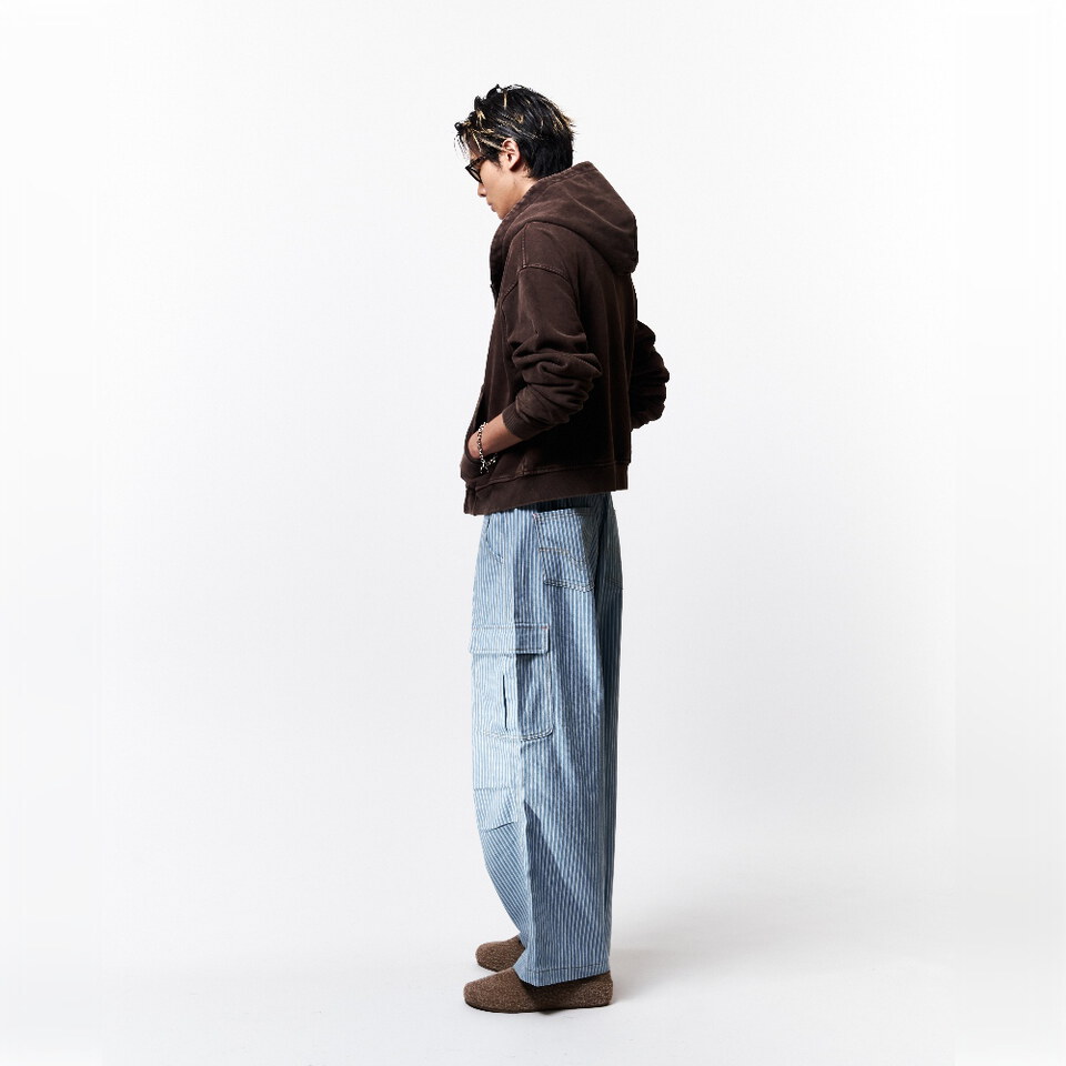 條紋工裝褲 STRIPED CARGO PANTS