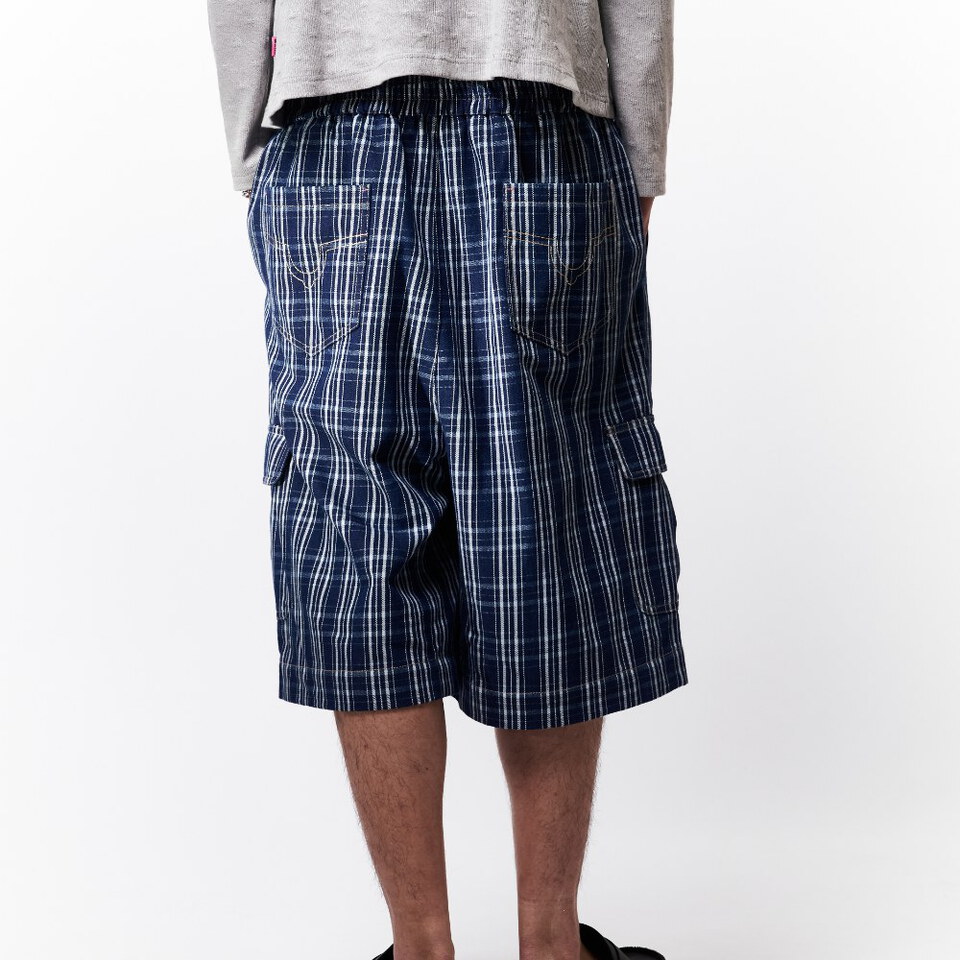 格紋牛仔短褲 PLAID JORTS