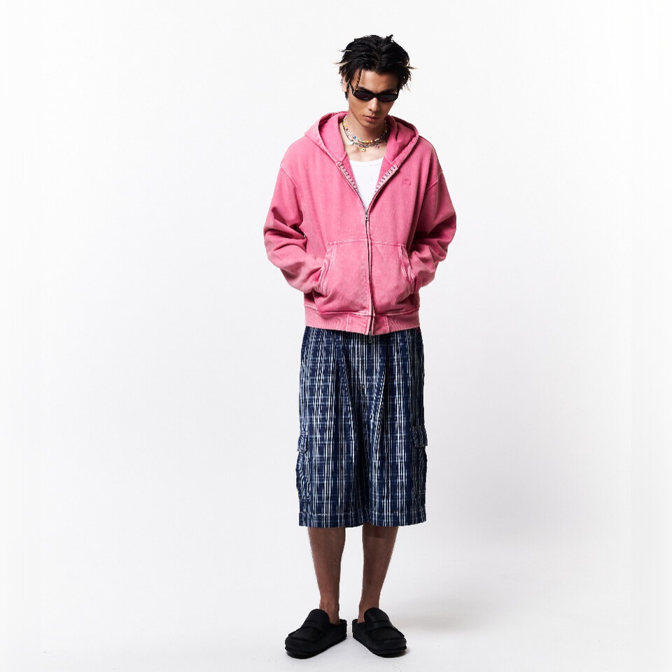 格紋牛仔短褲 PLAID JORTS