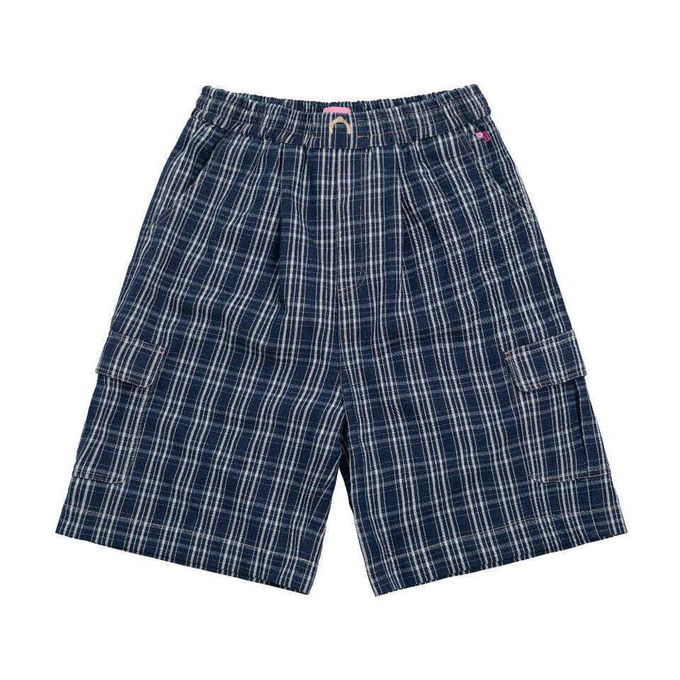 格紋牛仔短褲 PLAID JORTS
