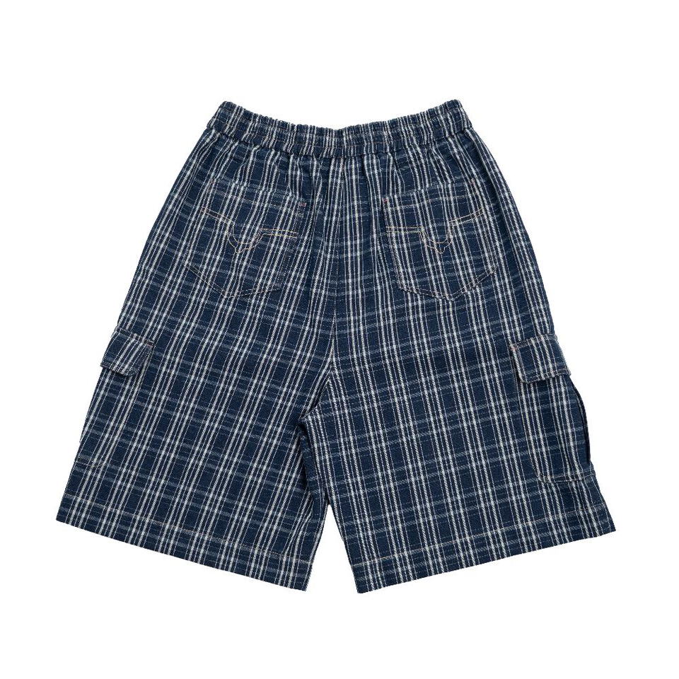 格紋牛仔短褲 PLAID JORTS