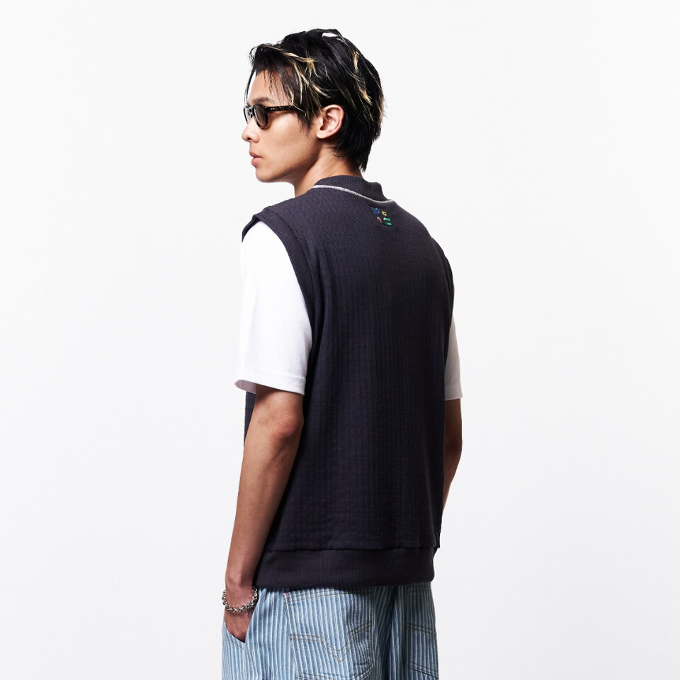WTNC9947-262 滾邊背心 V NECK VEST