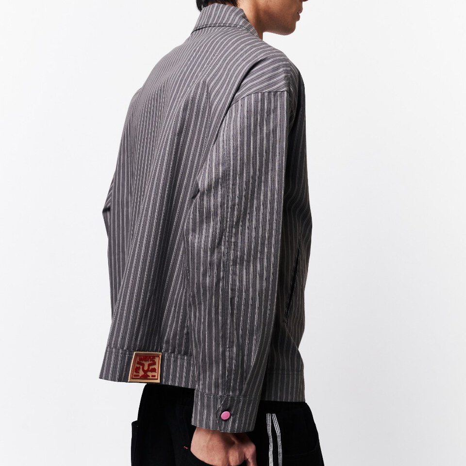 條紋拉鍊外套 STRIPED ZIP JACKET