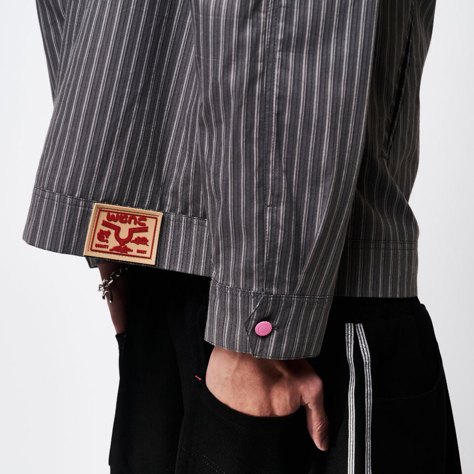 條紋拉鍊外套 STRIPED ZIP JACKET