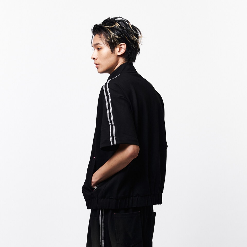 WTNC9950-262 短袖拉鍊衫 ZIP TRACK SHIRT