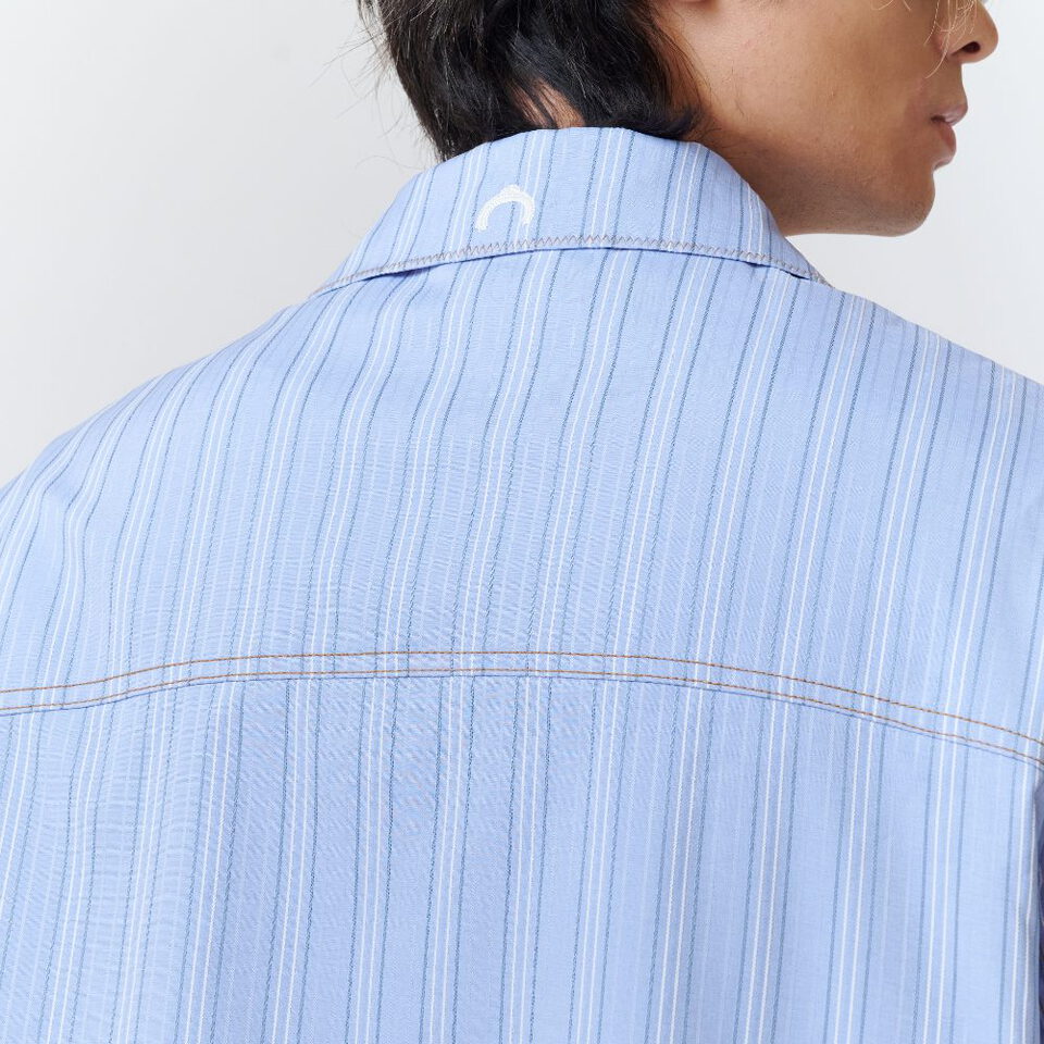 WTNC9954-262 條紋拉鍊外套 ZIP SHIRT JACKET