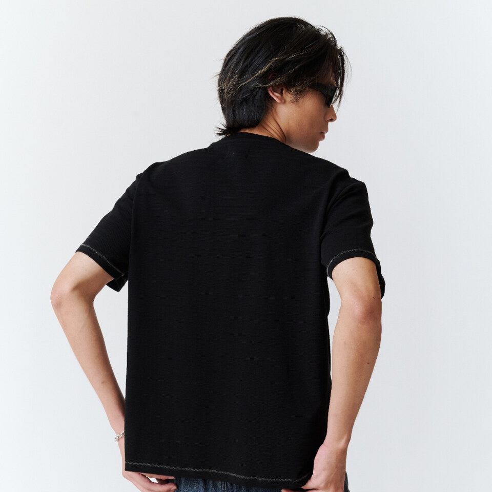 WTNC9955-262 條紋短TEE RIB TEE