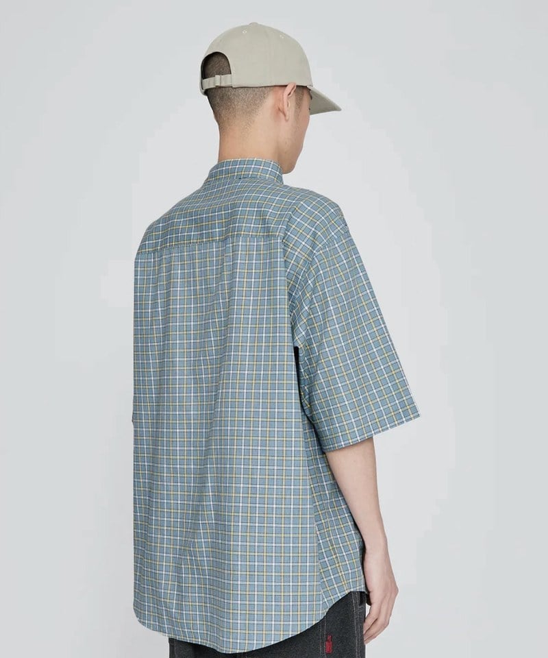 Logo格紋短袖襯衫 SN-Logo Short Sleeve Check Shirt
