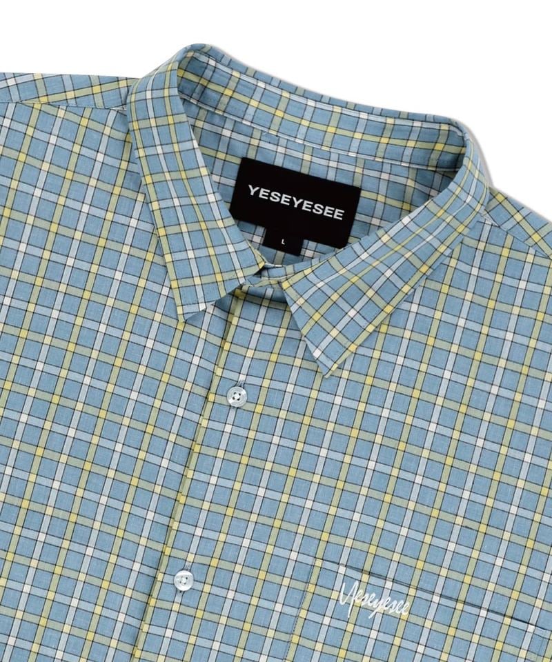 Logo格紋短袖襯衫 SN-Logo Short Sleeve Check Shirt