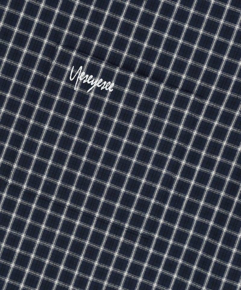 Logo格紋短袖襯衫 SN-Logo Short Sleeve Check Shirt