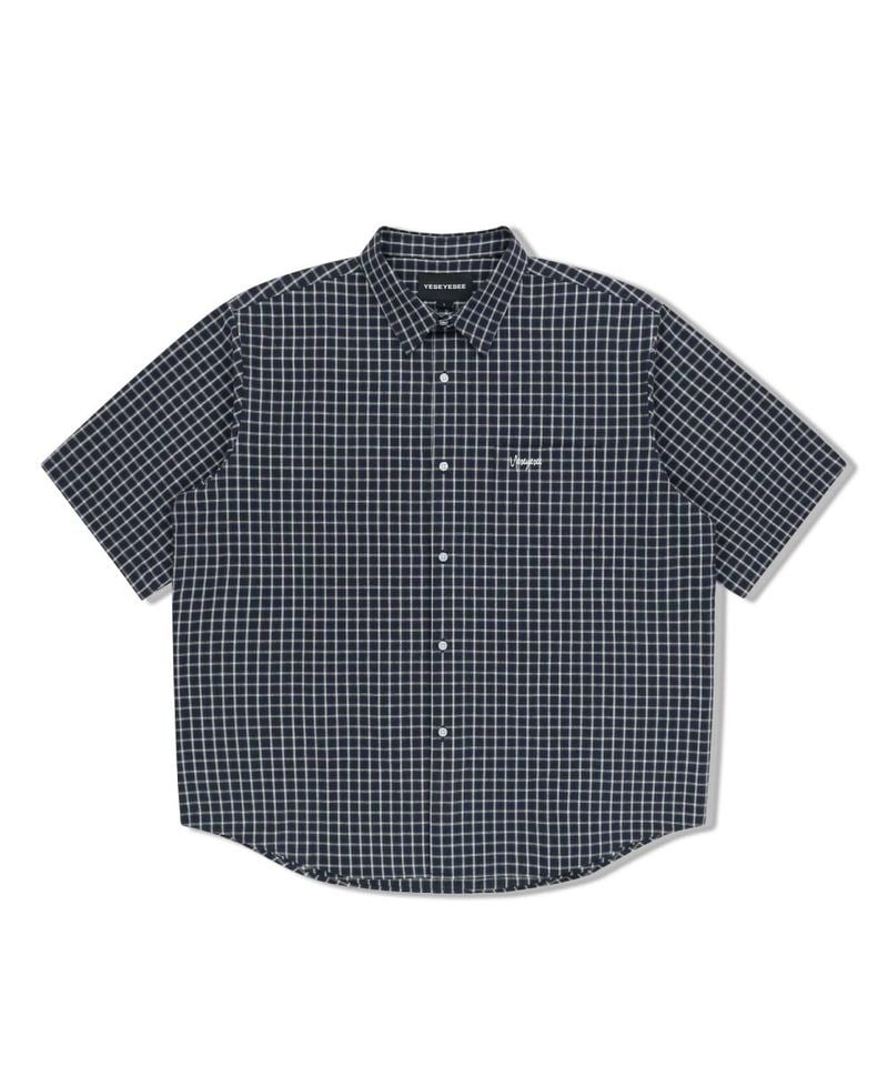 Logo格紋短袖襯衫 SN-Logo Short Sleeve Check Shirt
