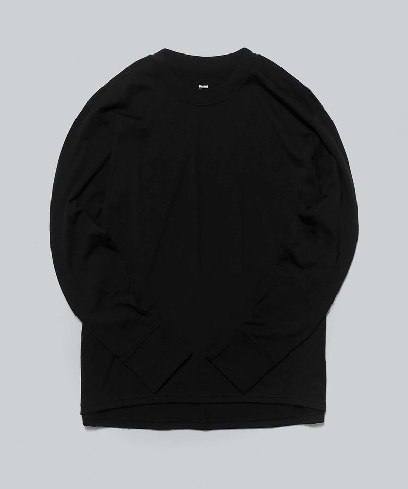 毛混紡機能長袖TEE WUNDERWEAR Mid T-shirt Long sleeve