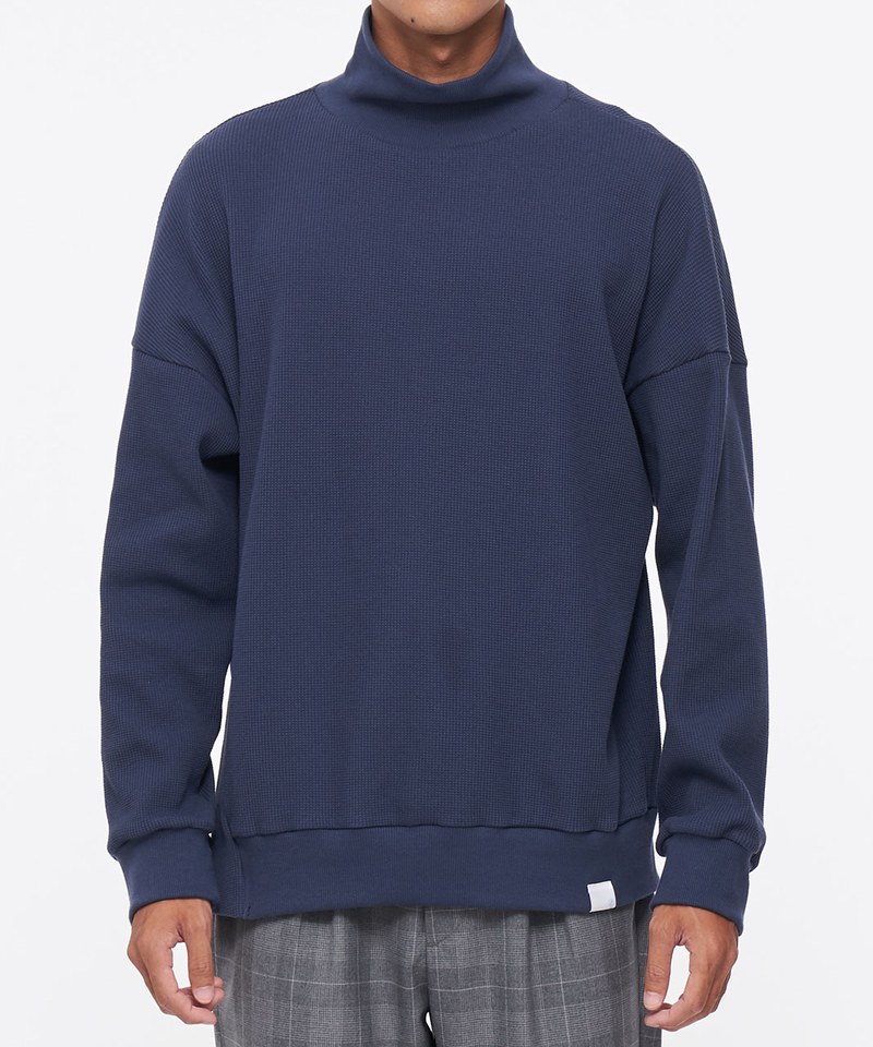 華夫格高領 BIG TEE