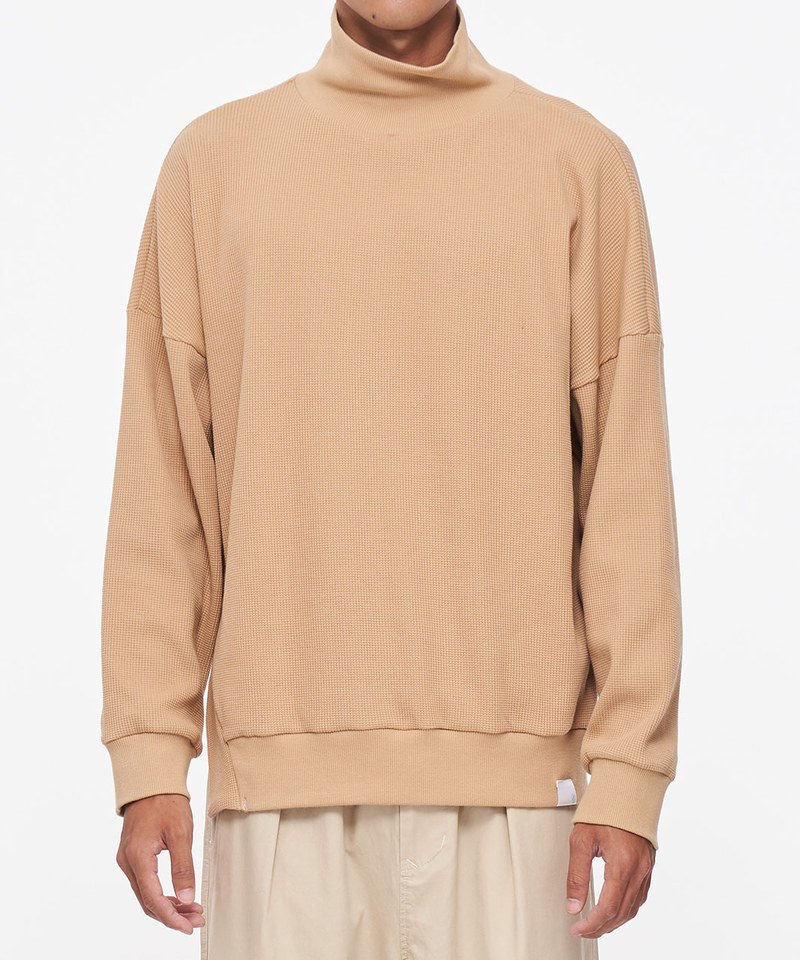 華夫格高領 BIG TEE