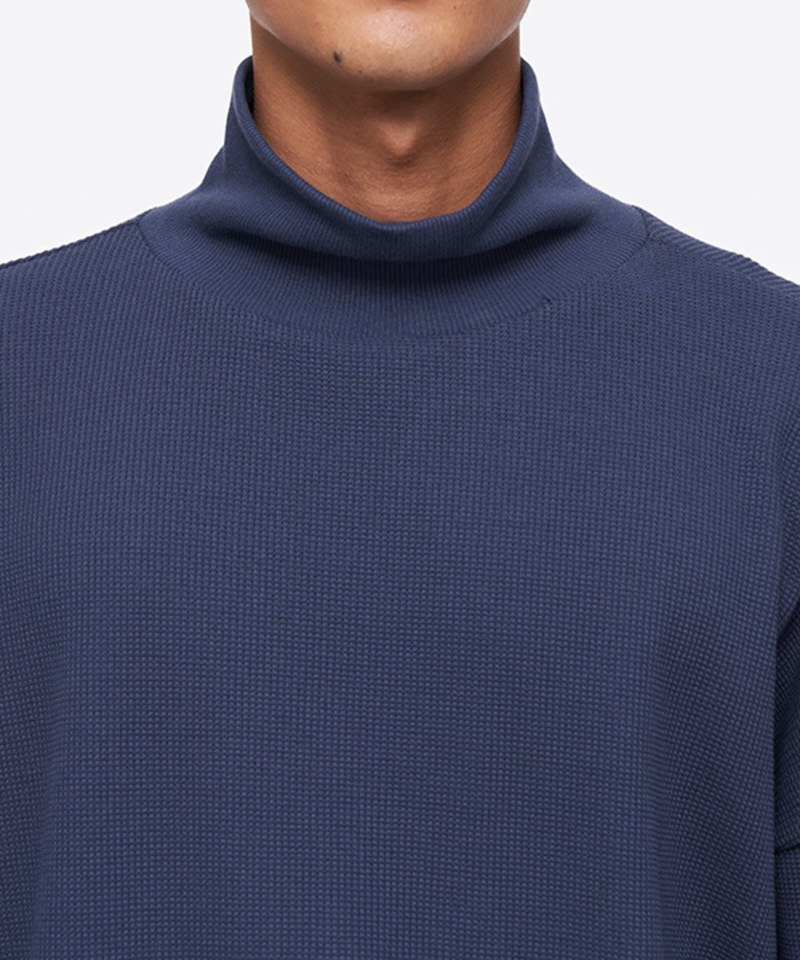 華夫格高領 BIG TEE