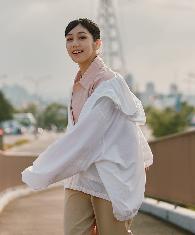 防潑水抗UV連帽外套