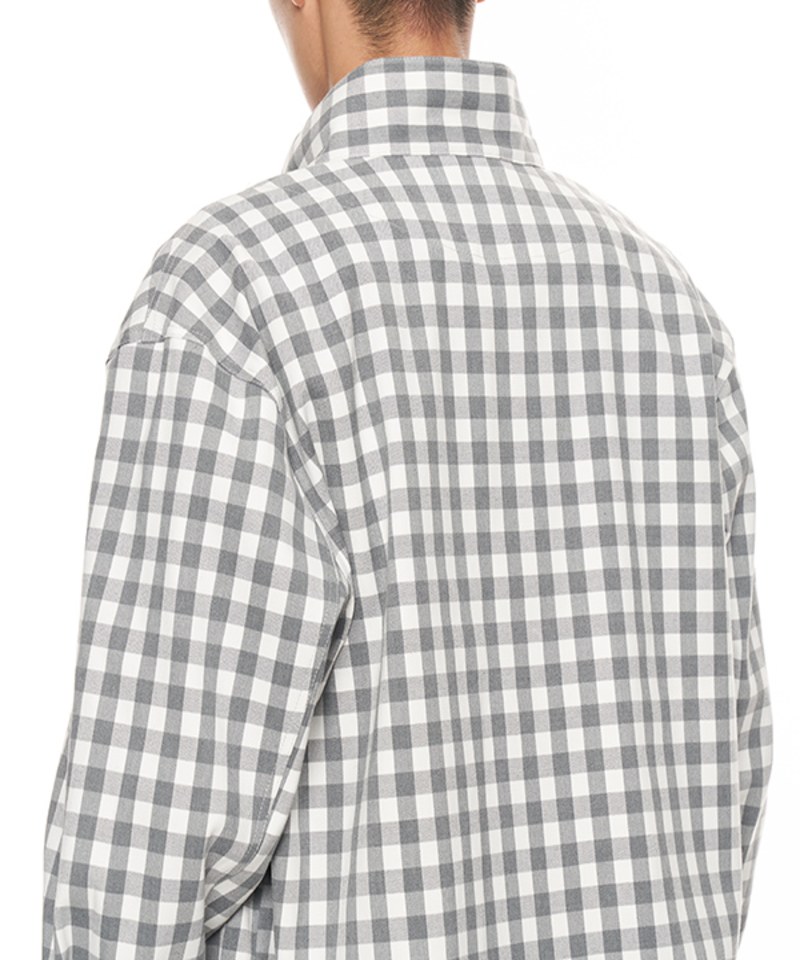 格紋哈靈頓外套