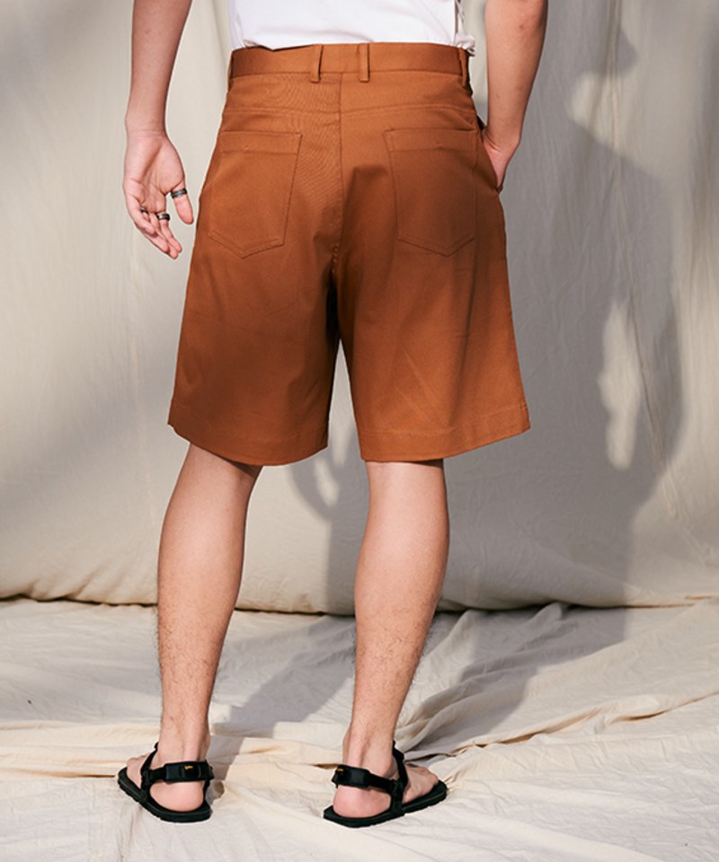 斜紋棉質寬版短褲