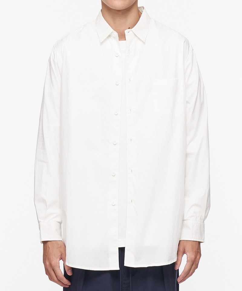 好著-水洗棉質長版襯衫