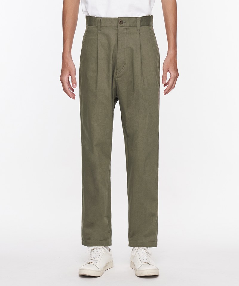 COP3549 好著-彈性棉質打褶錐形長褲