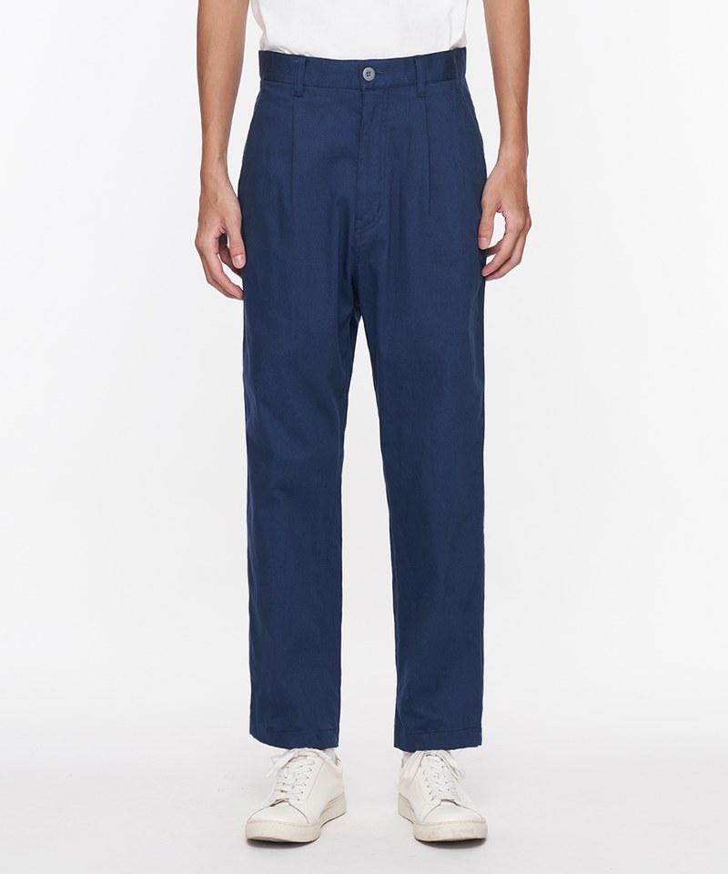 好著-彈性棉質打褶錐形長褲