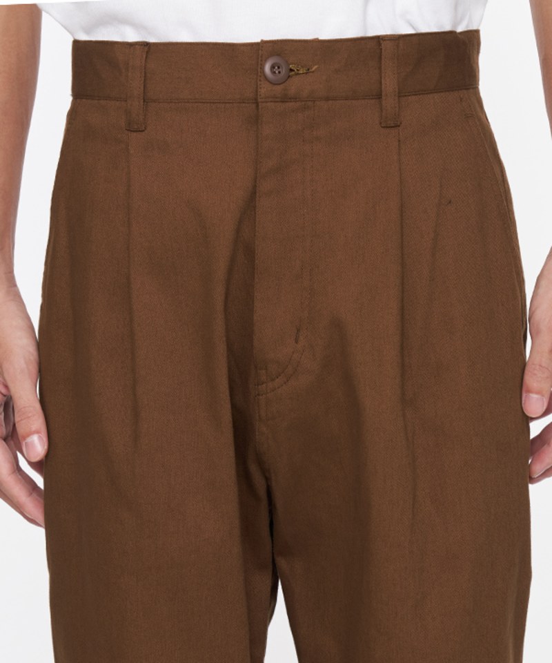 好著-彈性棉質打褶錐形長褲