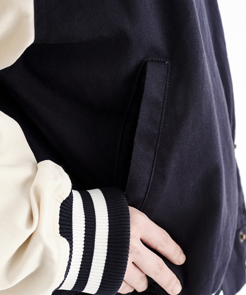 Mickey 拼接校隊外套