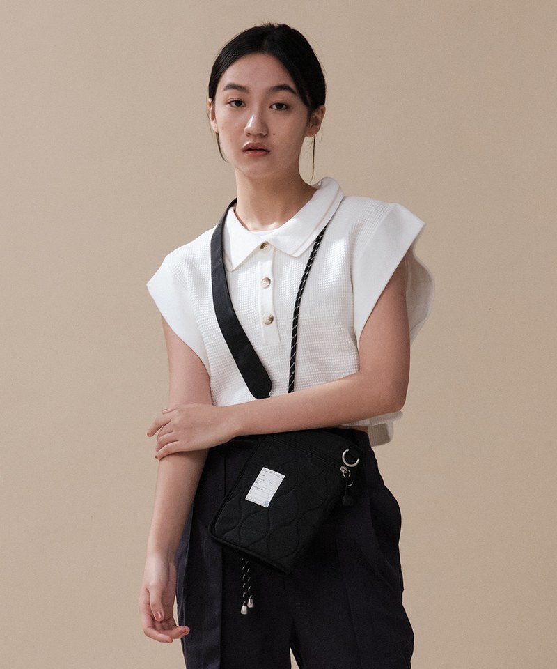 mouggan X plain-me 3WAY鋪棉衍縫腰包