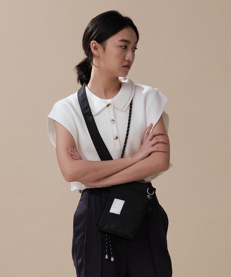 mouggan X plain-me 3WAY鋪棉衍縫腰包