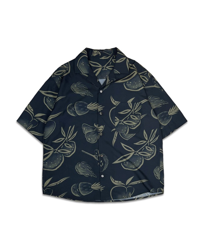 職人刺青寶島水果印花襯衫
