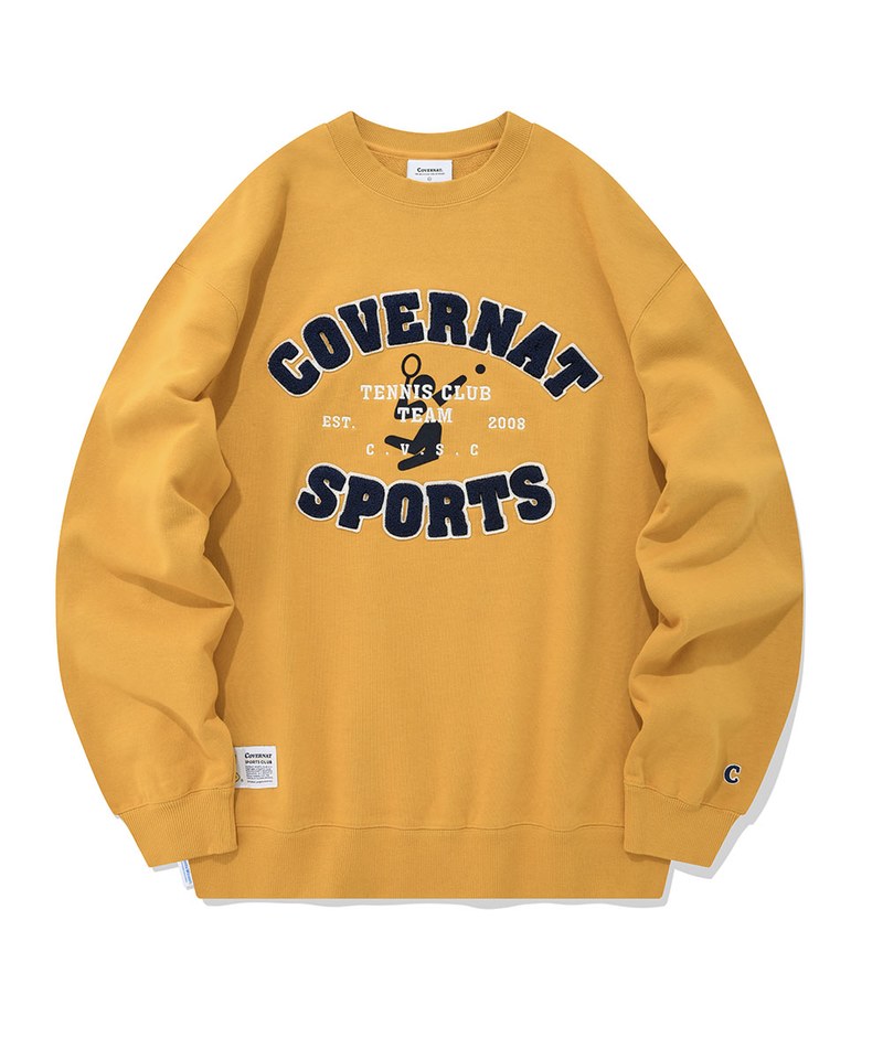 復古風運動風長袖大學Tee SPORTS CLUB COLLEGE SWEATSHIRTS
