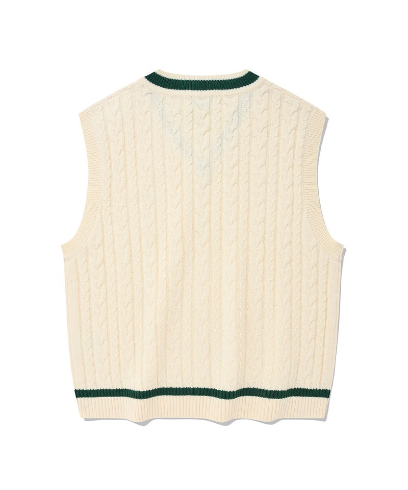 麻花針織背心 CABLE KNIT VEST