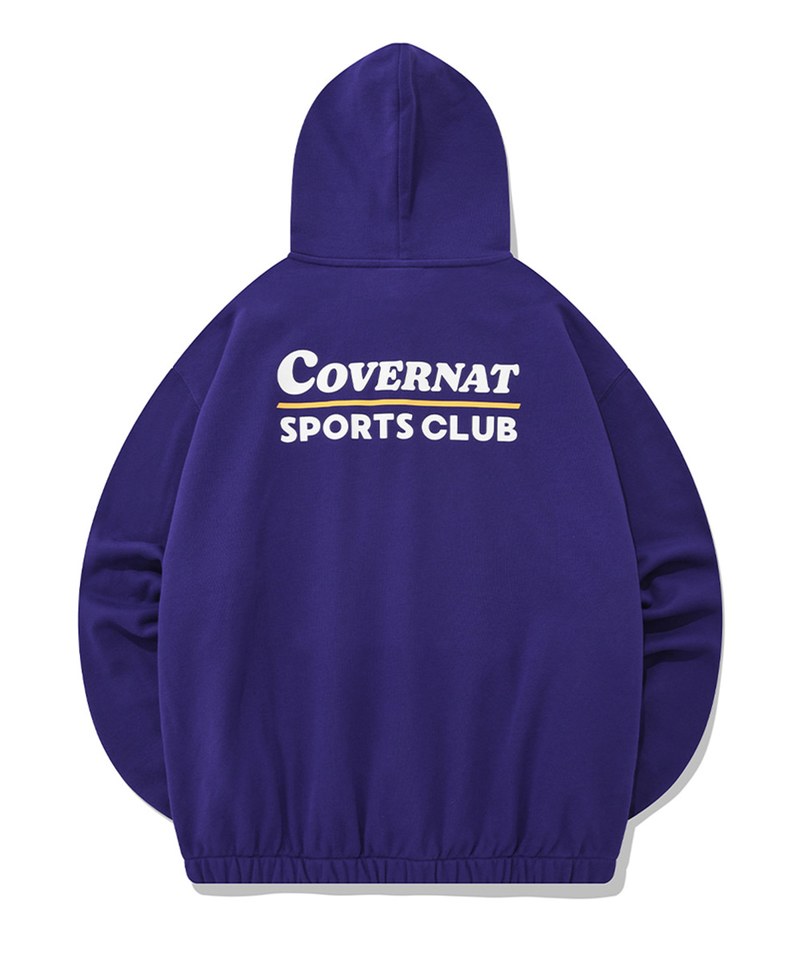 復古運動風帽TEE SPORTS CLUB BUTTON HOODIE