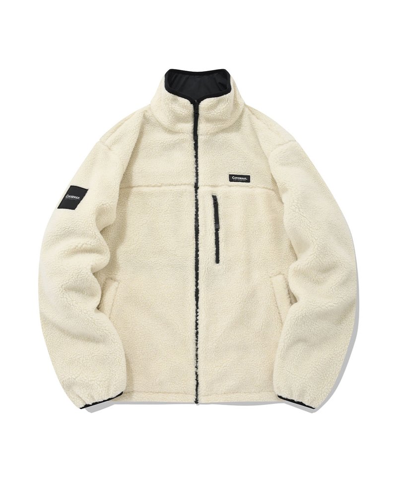 雙面穿高領刷毛外套 REVERSIBLE FLEECE ZIP-UP JACKET