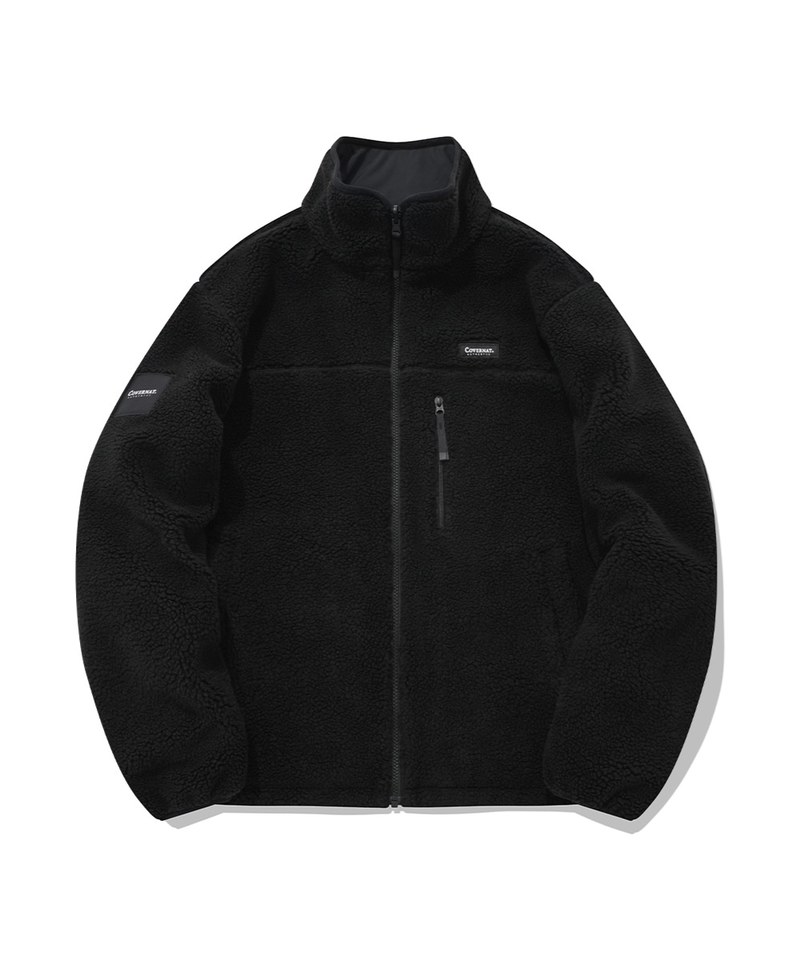 CVN1127-222 雙面穿高領刷毛外套 REVERSIBLE FLEECE ZIP-UP JACKET