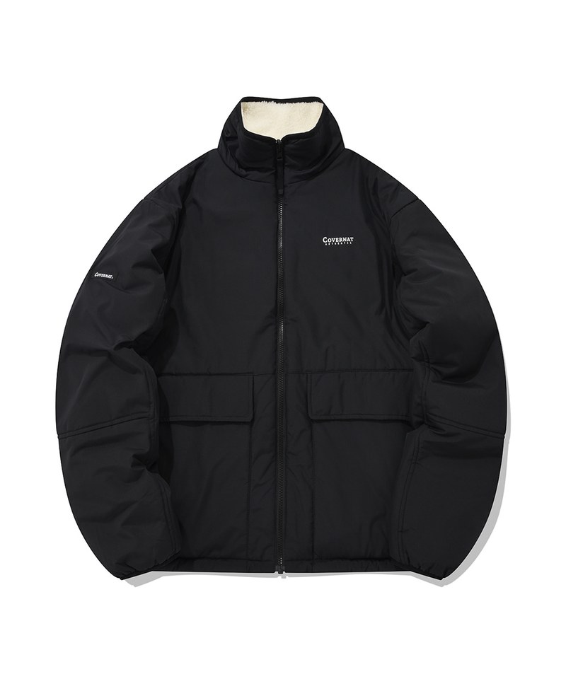 雙面穿高領刷毛外套 REVERSIBLE FLEECE ZIP-UP JACKET
