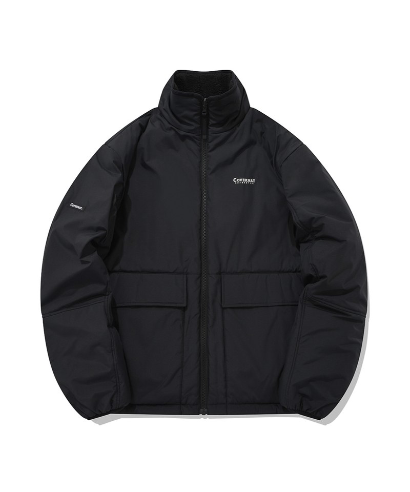 雙面穿高領刷毛外套 REVERSIBLE FLEECE ZIP-UP JACKET