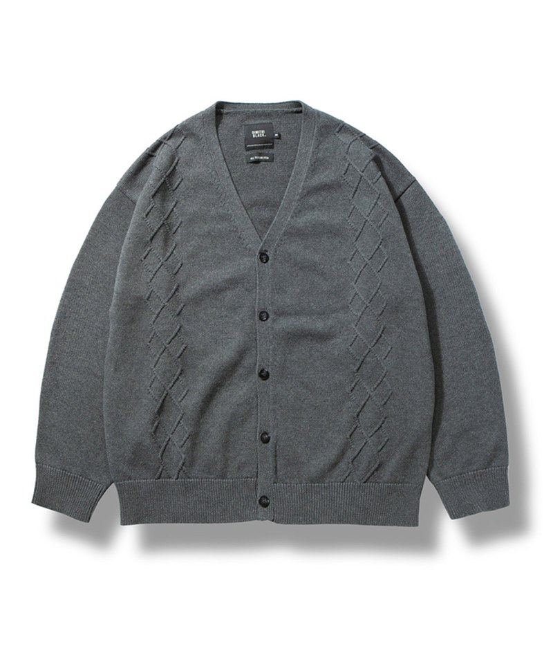 菱格麻花針織外套 ARGYLE CABLE KNIT CARDIGAN